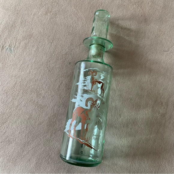 Vintage Old Fitzgerald Prime bourbon wildlife Ram decanter American Bighorn - Picture 2 of 11